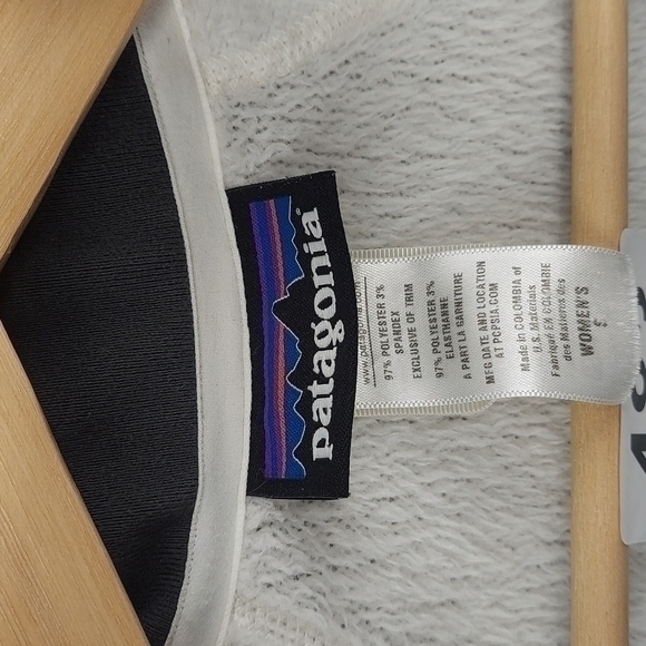 Women's PATAGONIA White Fleece Size Small RN 51884 - Picture 11 of 12